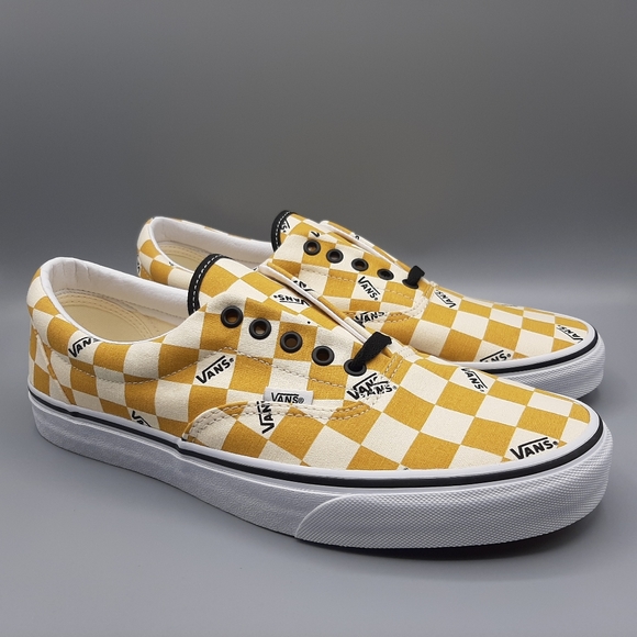 Vans Other - Vans Era Big Check Checkerboard Yolk Yellow White